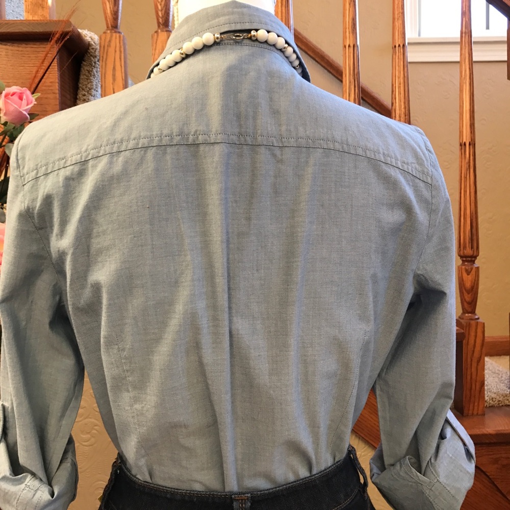 Talbots Blue Blouse - Picture 5 of 8